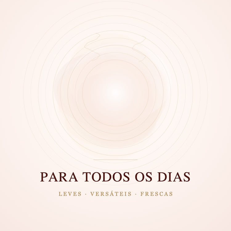 Capa da coleção Para Todos os Dias: luz suave em tons claros, evocando fragrâncias leves, versáteis e frescas.
