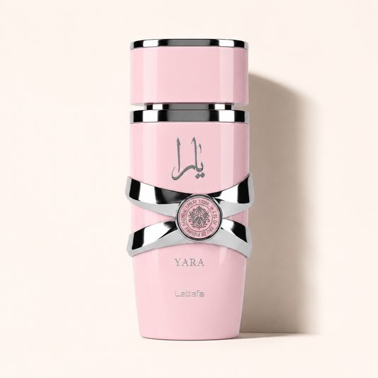 Lattafa Yara — decant Ajesh de 5 a 25ml, perfume árabe oriental doce e almiscarado
