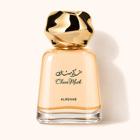 Al Rehab Choco Musk — decant Ajesh de 5 a 25ml, perfume árabe gourmand de chocolate e baunilha