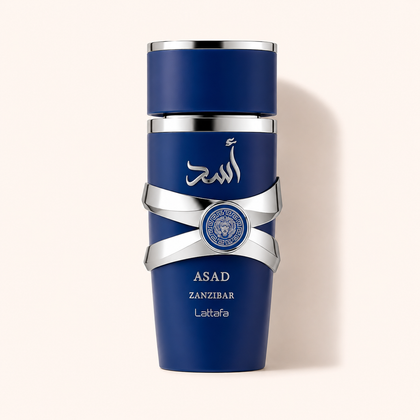 Lattafa Asad Zanzibar — decant Ajesh de 5 a 25ml, perfume árabe de coco e sal, praiano