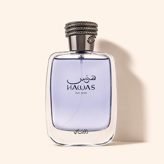 Rasasi Hawas for Him — decant Ajesh de 5 a 25ml, perfume árabe aquático e fresco